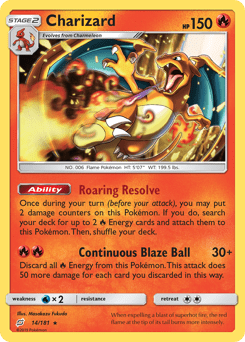 Charizard #14 from Team Up