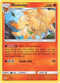 Ninetales #16 from Team Up