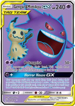Gengar & Mimikyu-GX #164 from Team Up