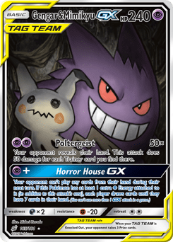 Gengar & Mimikyu-GX #165 from Team Up