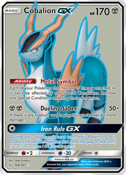 Cobalion-GX #168 from Team Up