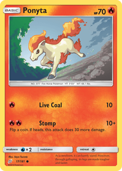Ponyta #17 from Team Up