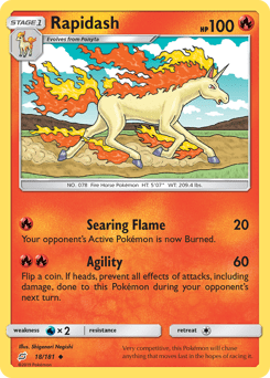 Rapidash #18 from Team Up