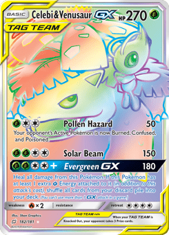 Celebi & Venusaur-GX #182 from Team Up