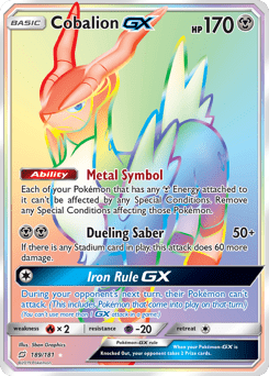 Cobalion-GX #189 from Team Up