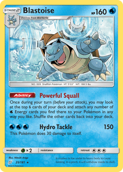 Blastoise #25 from Team Up
