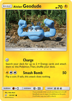 Alolan Geodude #35 from Team Up