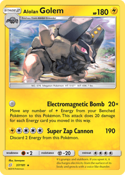 Alolan Golem #37 from Team Up
