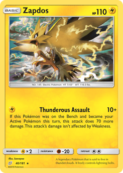 Zapdos #40 from Team Up