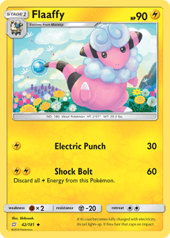 Flaaffy #42 from Team Up