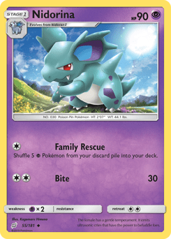 Nidorina #55 from Team Up