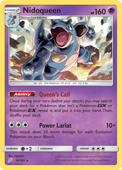 Nidoqueen #56 from Team Up