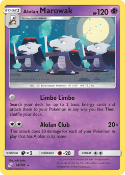 Alolan Marowak #64 from Team Up