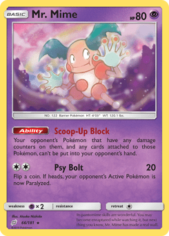 Mr. Mime #66 from Team Up