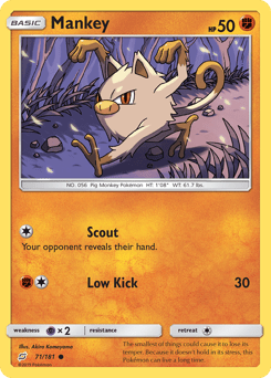 Mankey #71 from Team Up