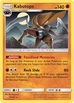 Kabutops #78 from Team Up