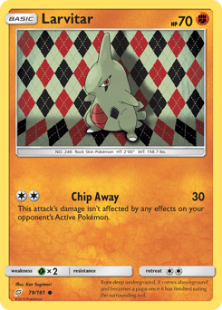 Larvitar #79 from Team Up