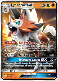 Lycanroc-GX #82 from Team Up