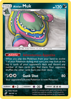 Alolan Muk #84 from Team Up