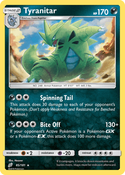 Tyranitar #85 from Team Up