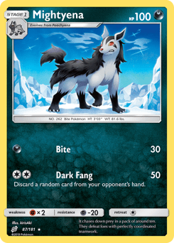 Mightyena #87 from Team Up