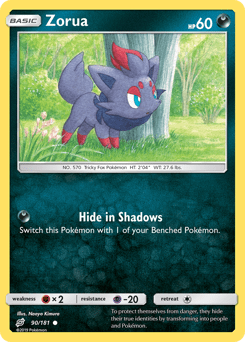 Zorua #90 from Team Up