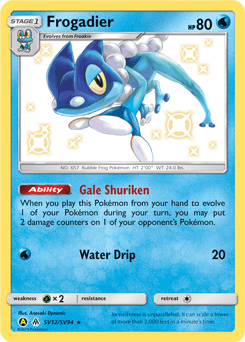 Frogadier #SV12 from Shiny Vault