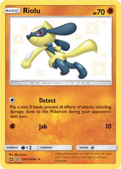 Riolu #SV21 from Shiny Vault
