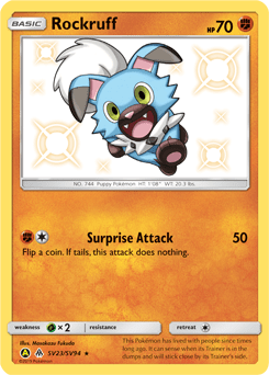 Rockruff #SV23 from Shiny Vault