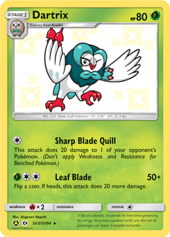 Dartrix #SV3 from Shiny Vault