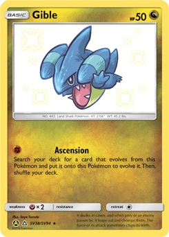 Gible #SV38 from Shiny Vault
