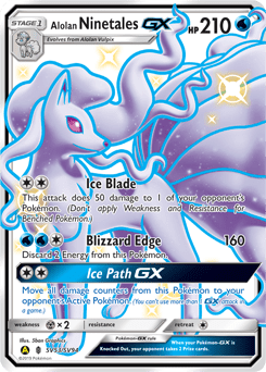 Alolan Ninetales-GX #SV53 from Shiny Vault