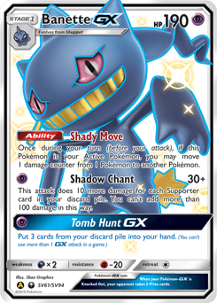 Banette-GX #SV61 from Shiny Vault