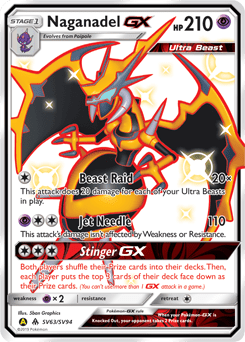 Naganadel-GX #SV63 from Shiny Vault