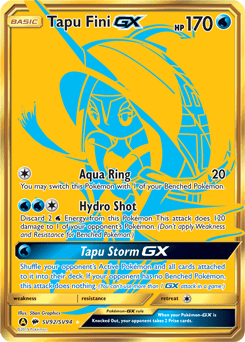 Tapu Fini-GX #SV92 from Shiny Vault