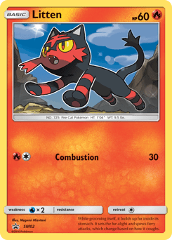 Litten #SM02 from SM Black Star Promos