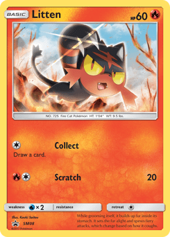 Litten #SM08 from SM Black Star Promos
