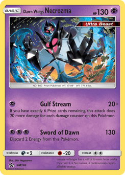 Dawn Wings Necrozma #SM106 from SM Black Star Promos