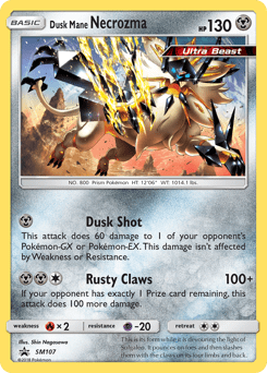 Dusk Mane Necrozma #SM107 from SM Black Star Promos