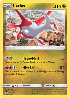 Latias #SM135 from SM Black Star Promos