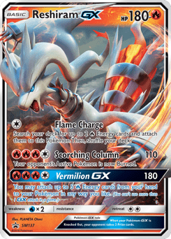 Reshiram-GX #SM137 from SM Black Star Promos