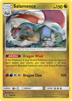 Salamence #SM140 from SM Black Star Promos