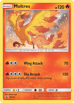Moltres #SM143 by Hitoshi Ariga
