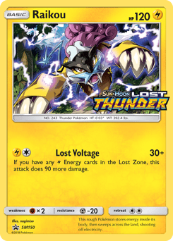 Raikou #SM150 from SM Black Star Promos