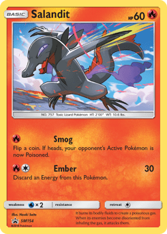 Salandit #SM154 from SM Black Star Promos