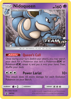 Nidoqueen #SM160 from SM Black Star Promos