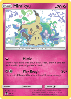 Mimikyu #SM163 from SM Black Star Promos