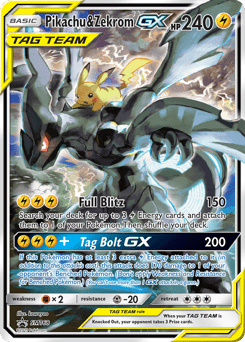 Pikachu & Zekrom-GX #SM168 by kawayoo
