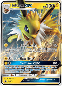 Jolteon-GX #SM173 from SM Black Star Promos