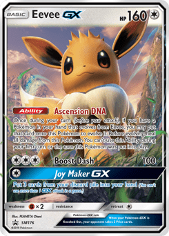 Eevee-GX #SM176 from SM Black Star Promos